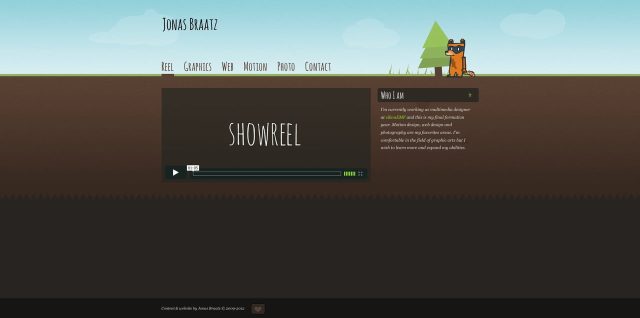 Jonas Braatz Website Screenshot