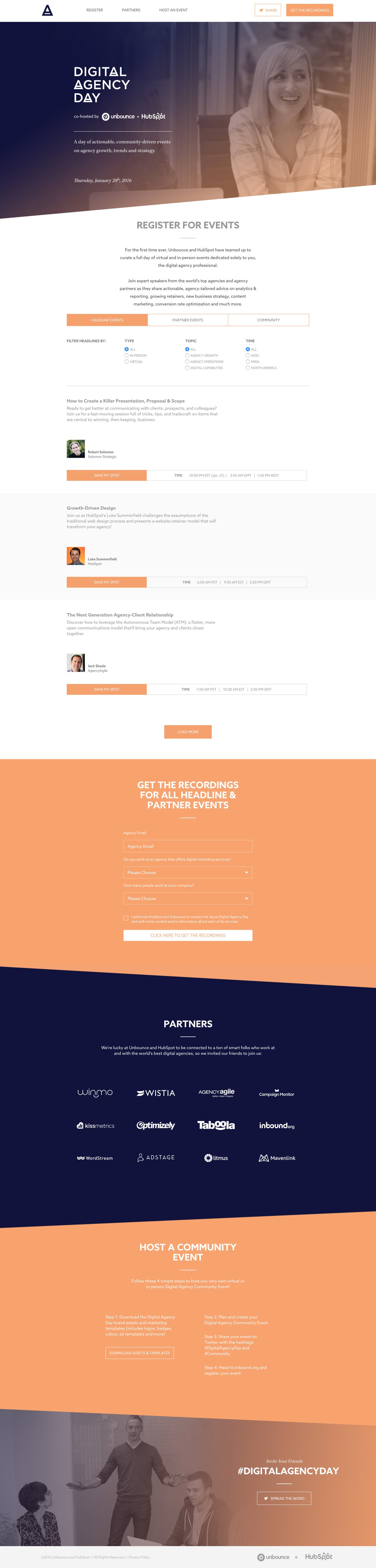 Digital Agency Day Website Screenshot