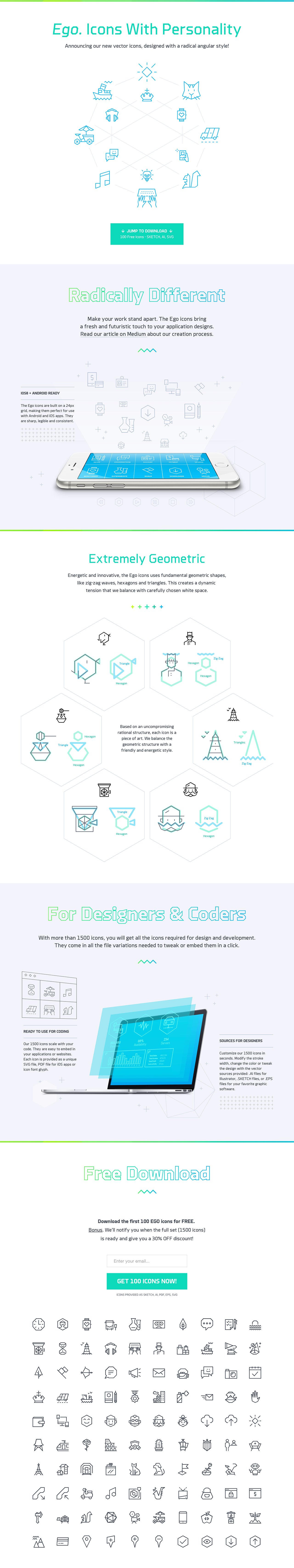 Ego Icons Website Screenshot
