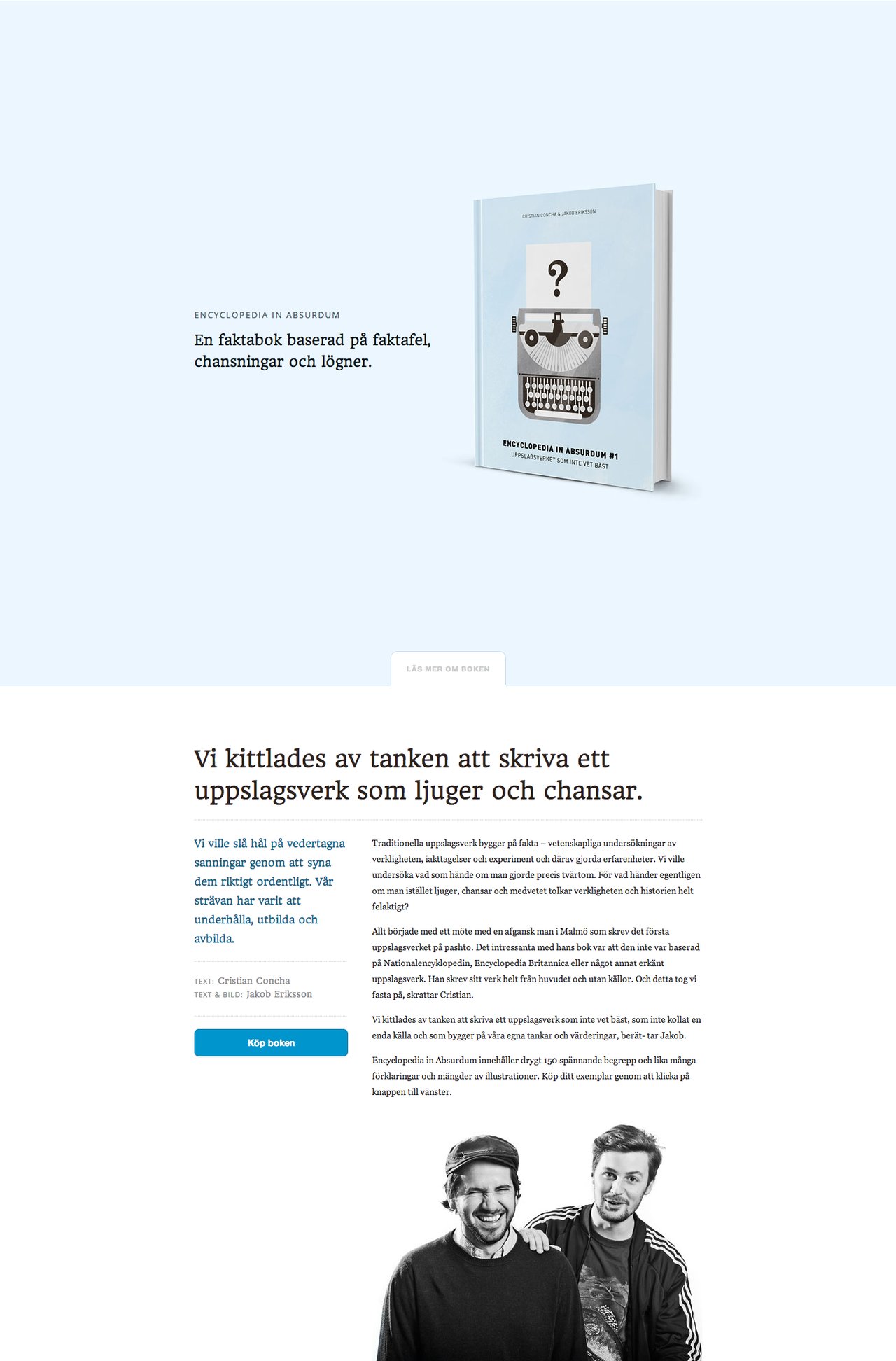 Encyclopedia in Absurdum Website Screenshot