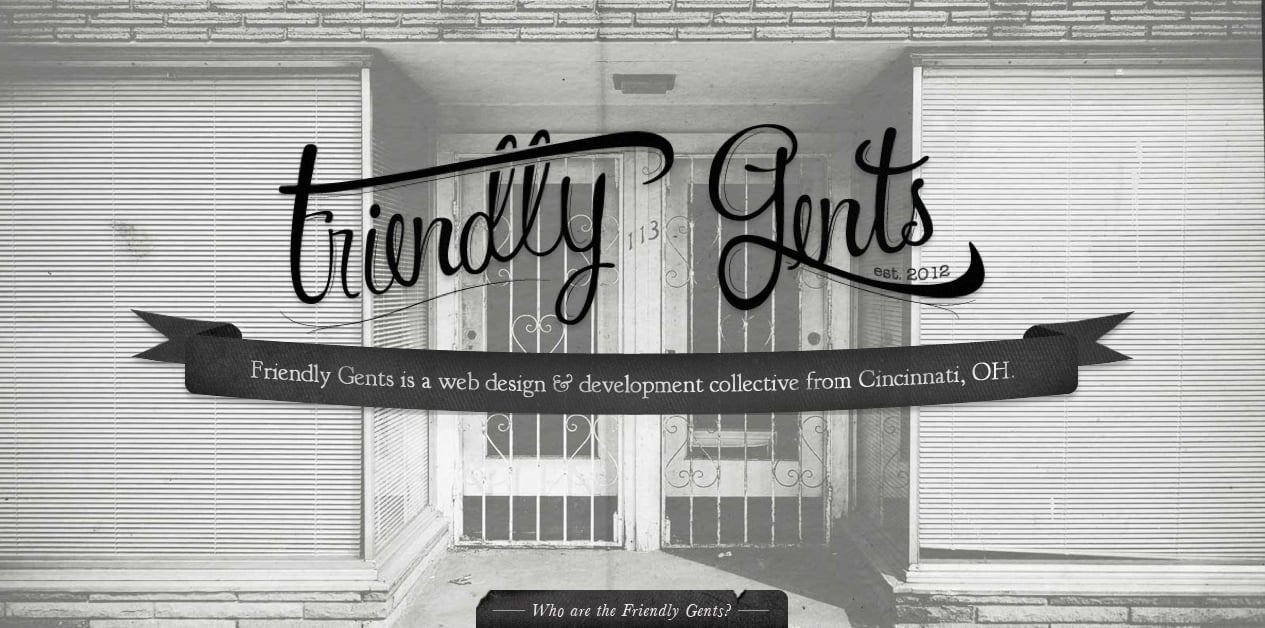 Friendly Gents Website Screenshot