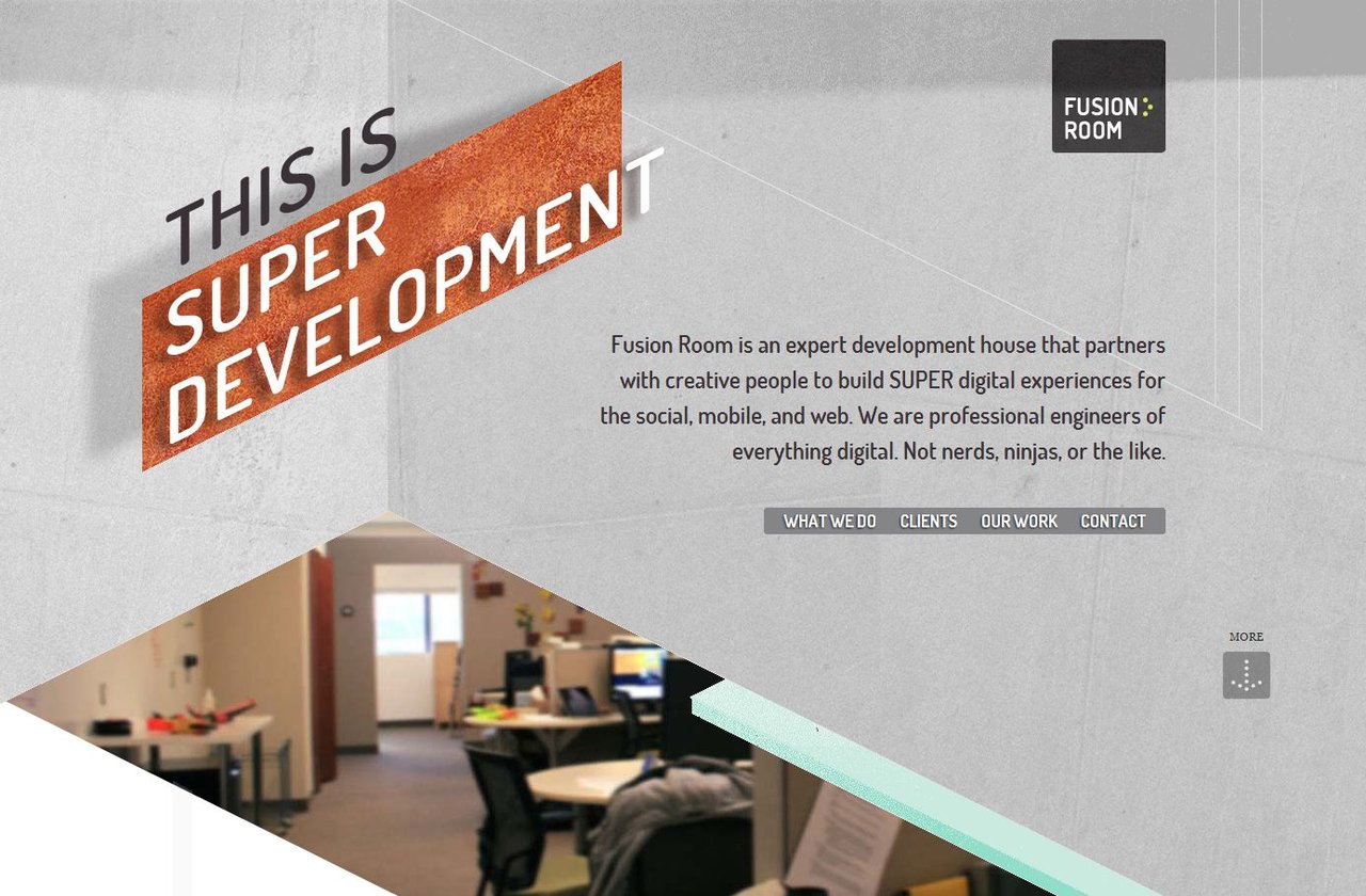 Fusion Room Website Screenshot