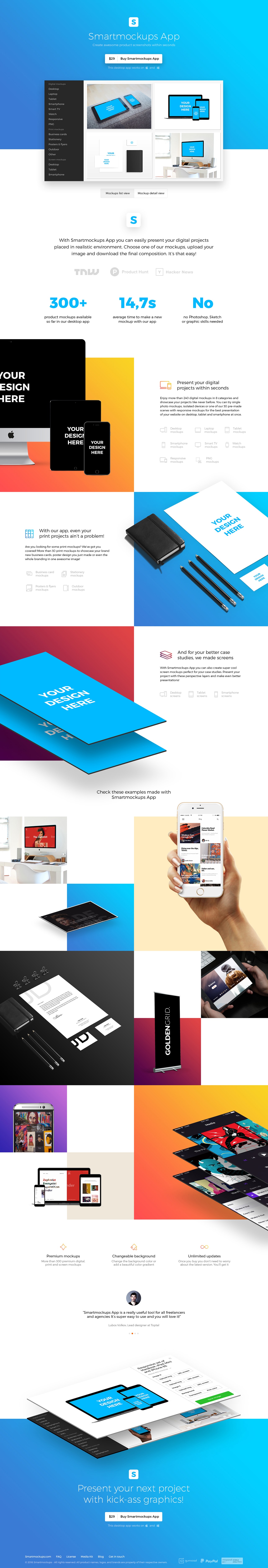 Smartmockups App Website Screenshot
