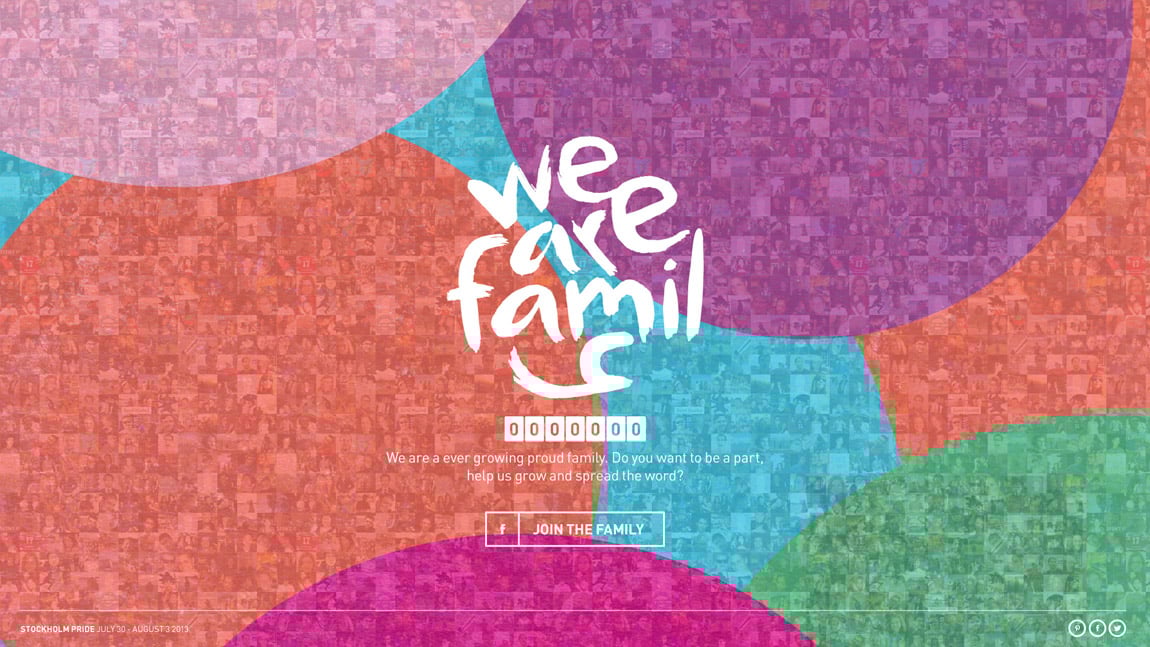 We Are Pride Family Website Screenshot