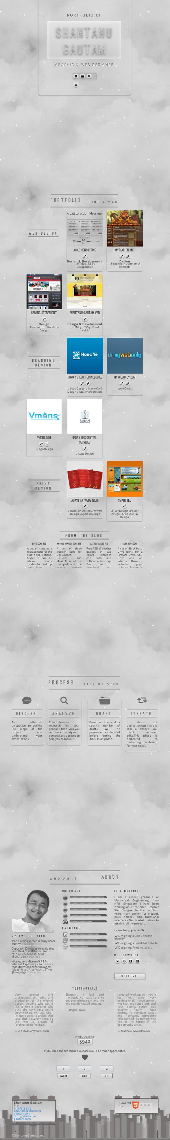 Shantanu Gautam Website Screenshot