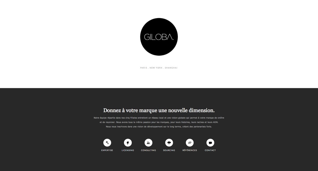 Giloba Website Screenshot