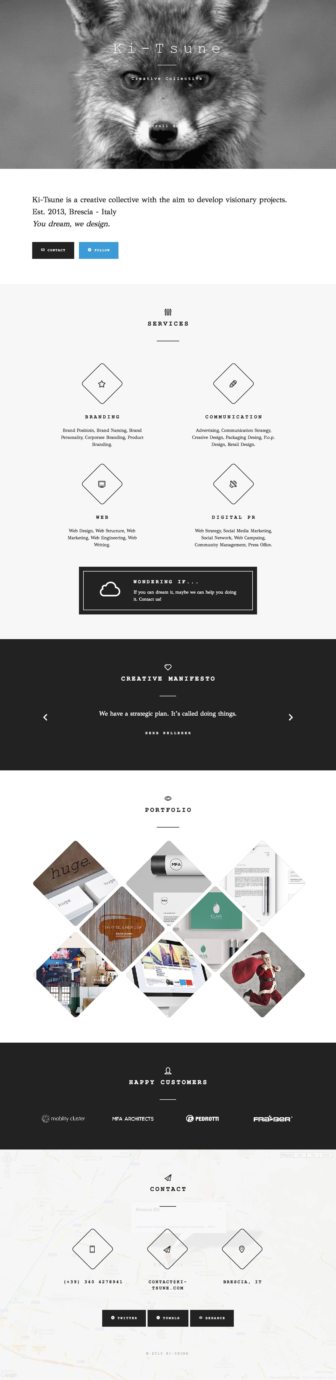 Ki-Tsune Website Screenshot