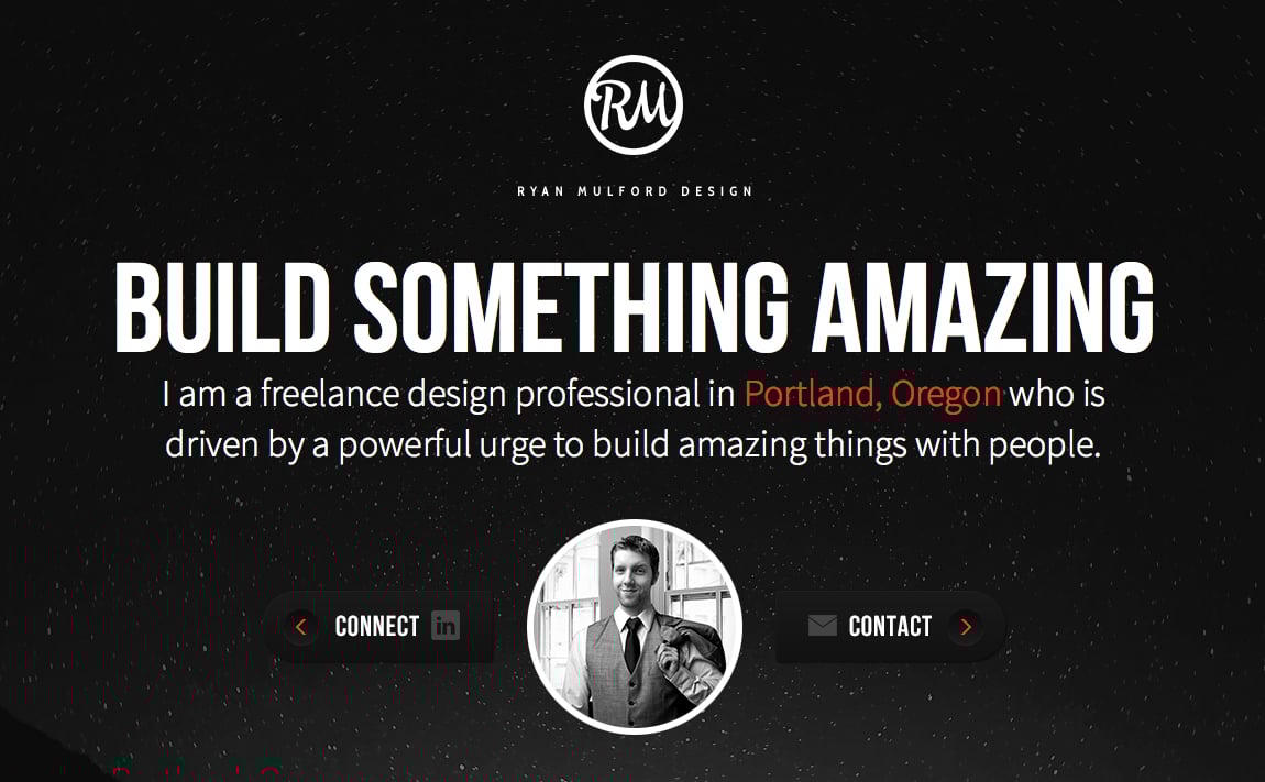 Ryan Mulford Design Website Screenshot