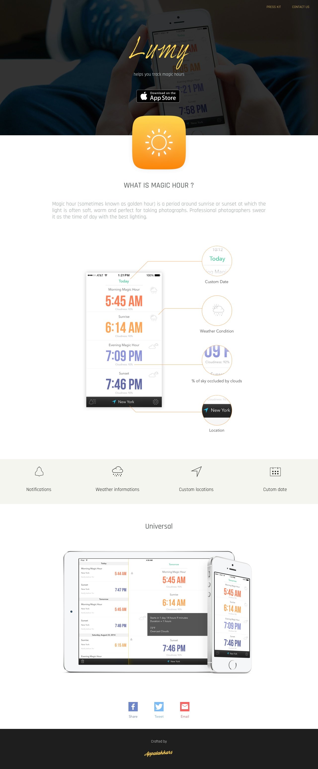 Lumy Website Screenshot