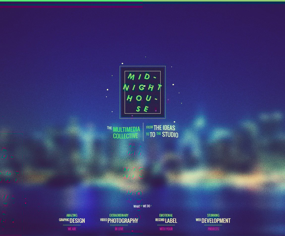 Midnight House Website Screenshot