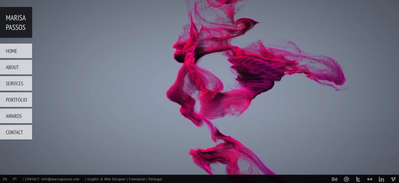 Marisa Passos Website Screenshot