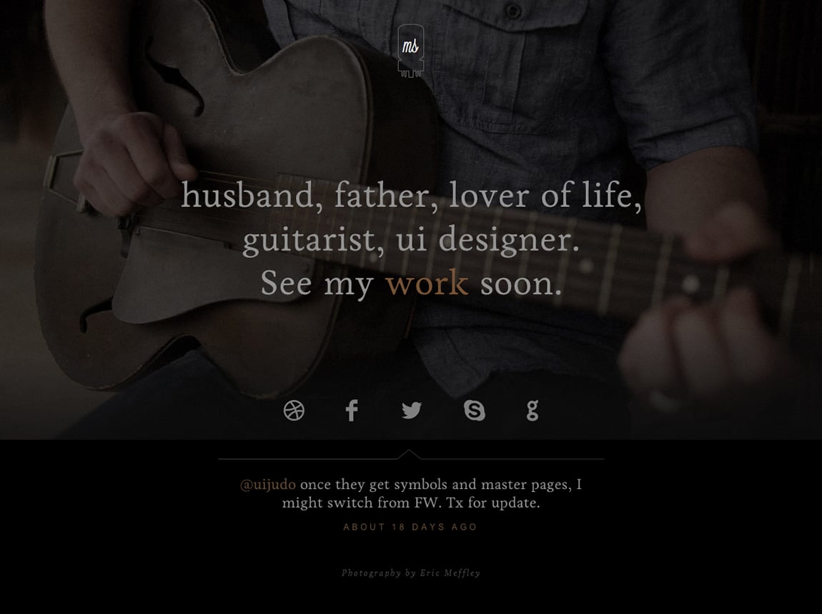 Matt Sawmiller Website Screenshot