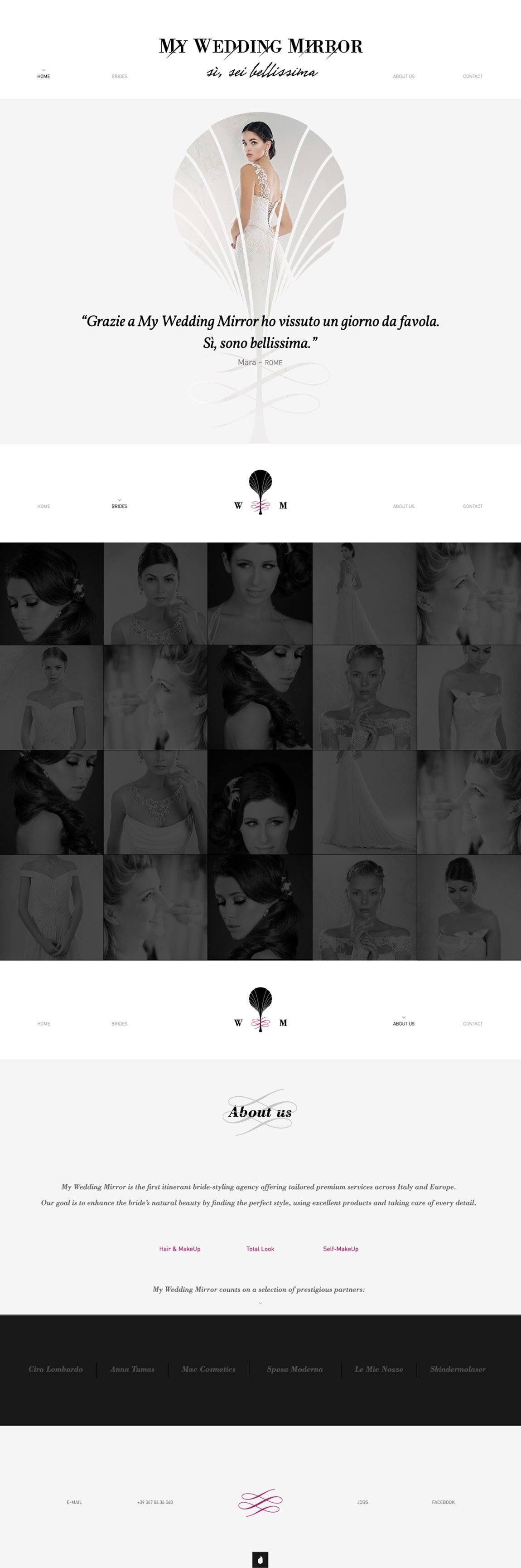 My Wedding Mirror Website Screenshot