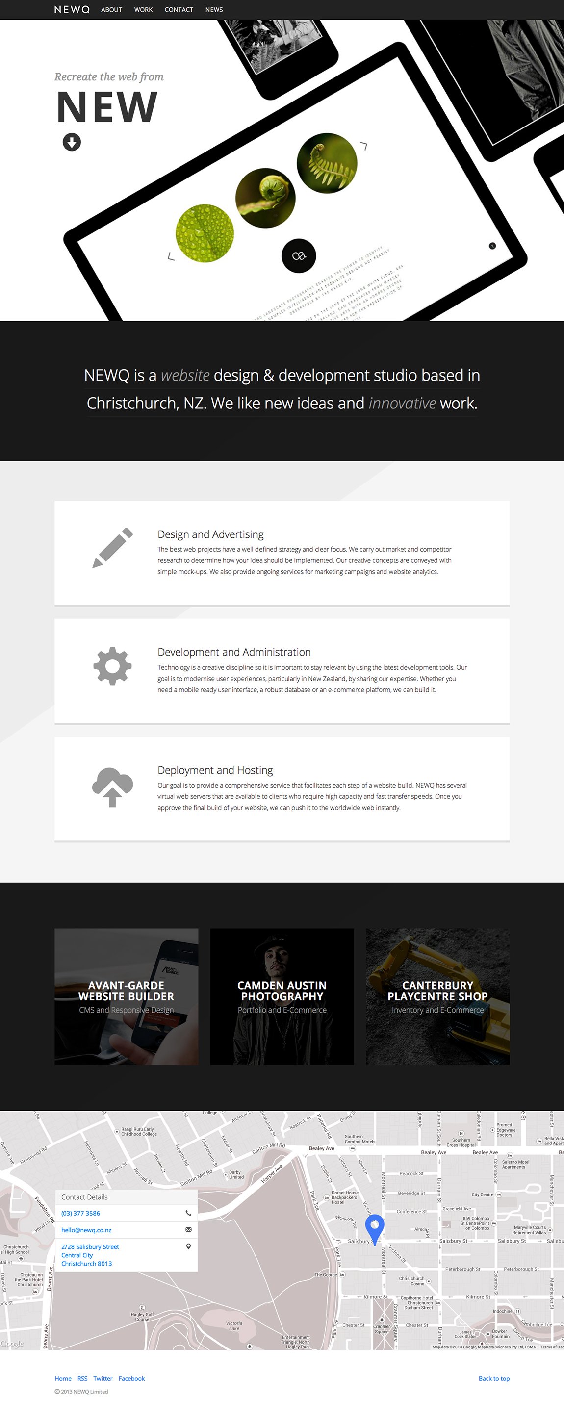 NEWQ Website Screenshot