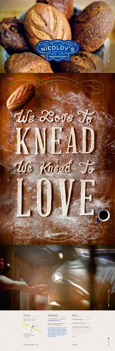 Niedlov’s Breadworks Website Screenshot