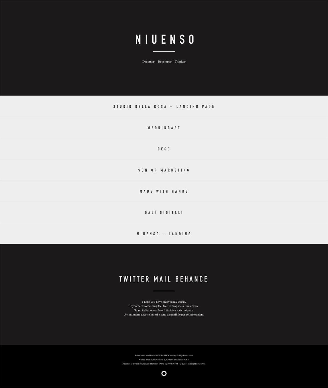 Niuenso Website Screenshot