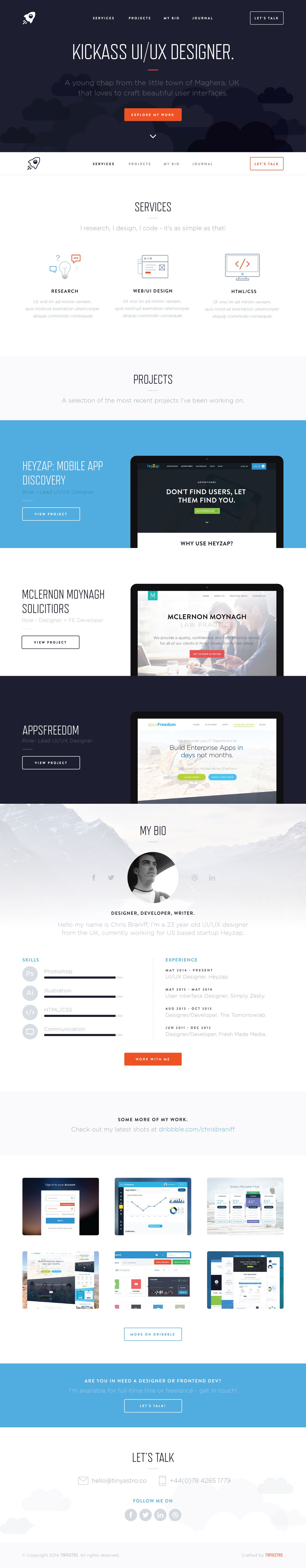 TinyAstro Website Screenshot