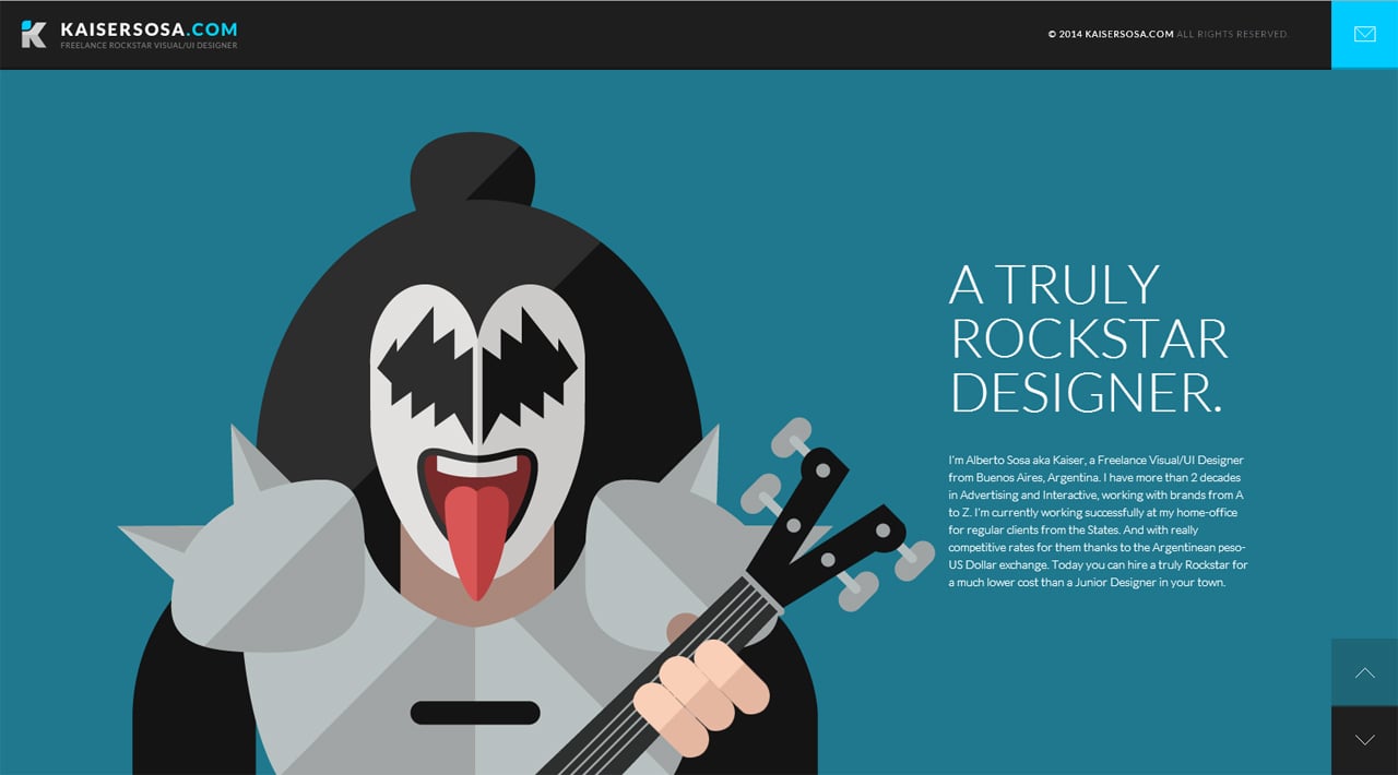 Kaiser Sosa Website Screenshot