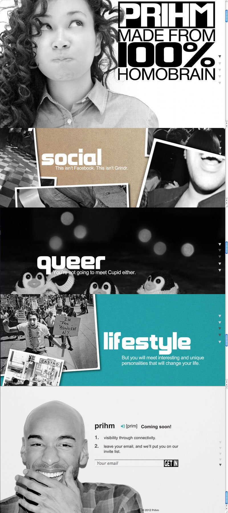 Prihm Website Screenshot