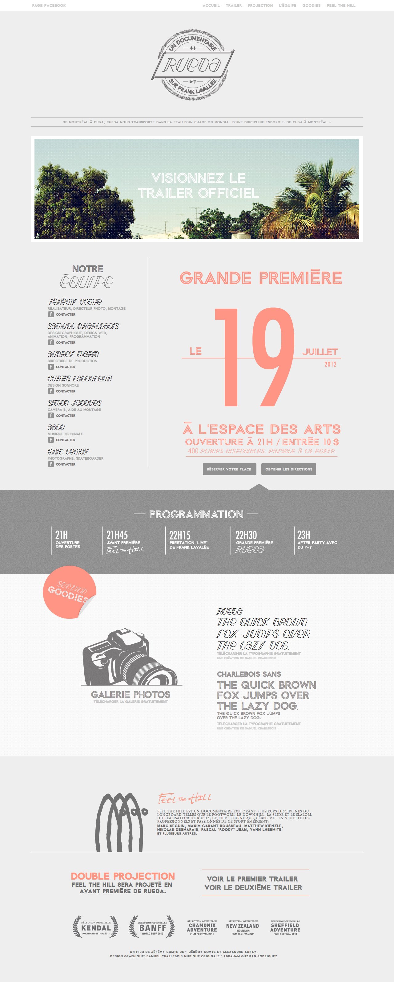 Ruedafilm Website Screenshot