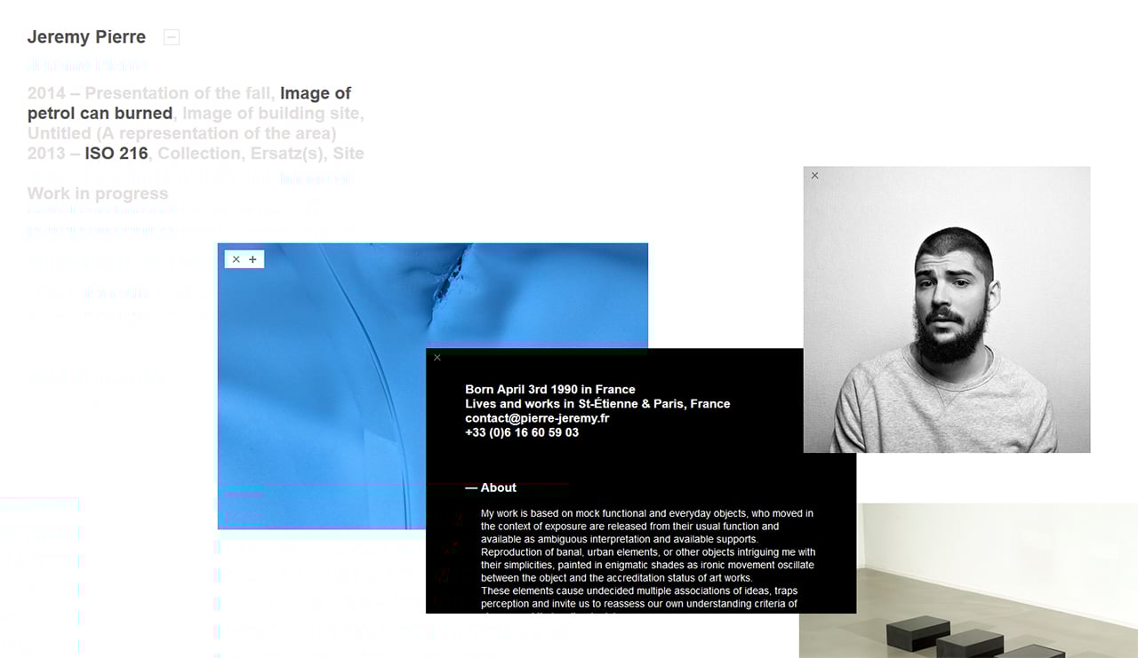 Jeremy Pierre Website Screenshot