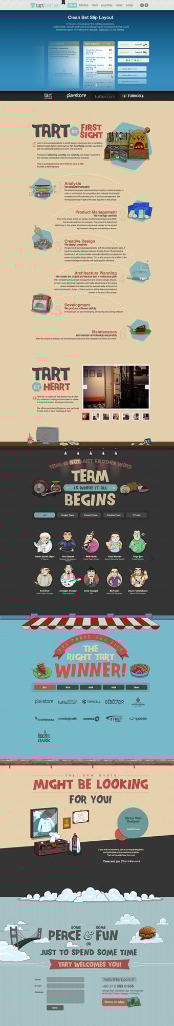 Tart New Media Website Screenshot