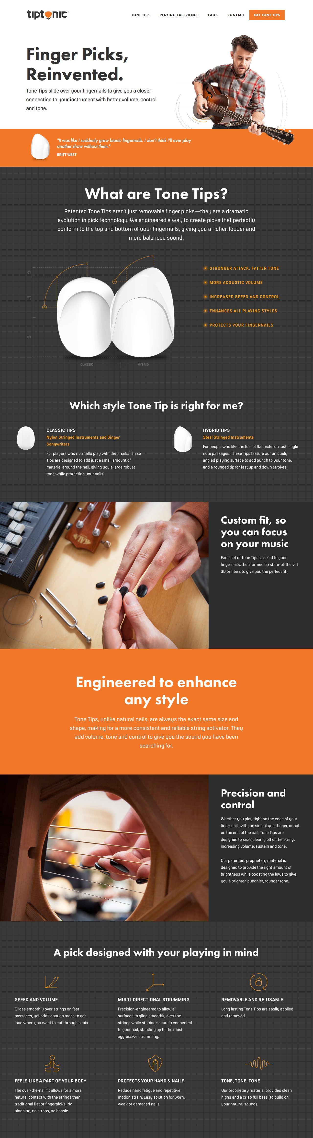 Tiptonic Website Screenshot