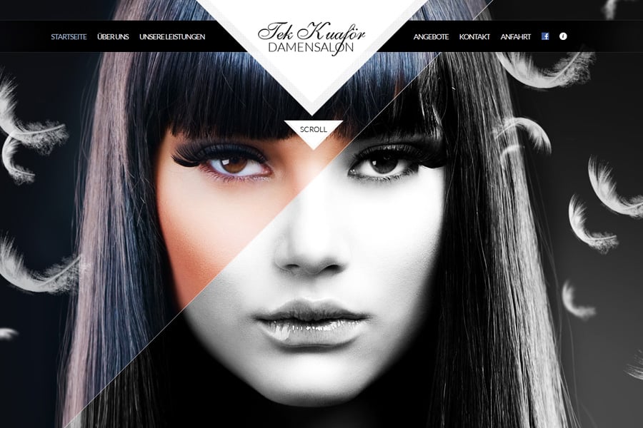 Tekkuaför Website Screenshot