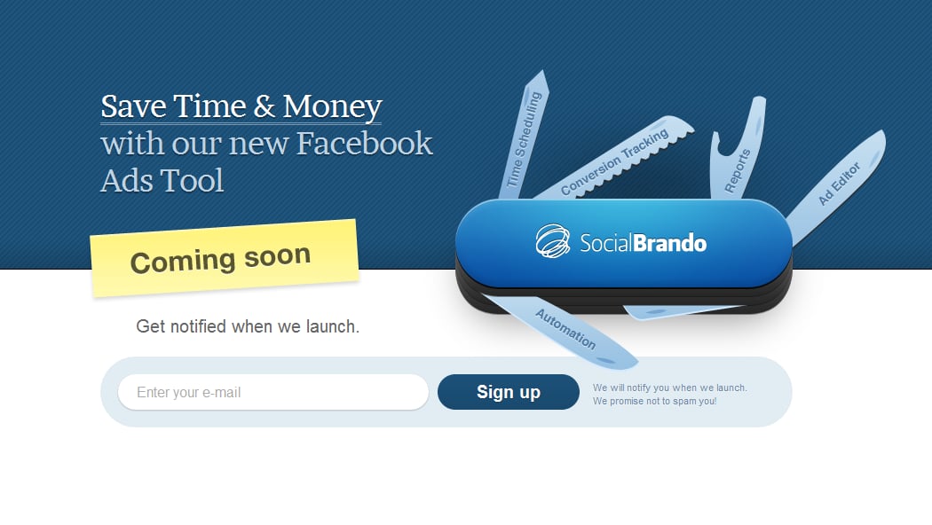 SocialBrando Website Screenshot