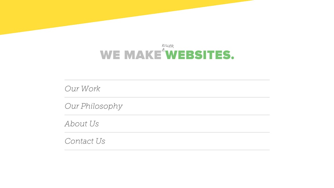 We Make Killer Websites Website Screenshot