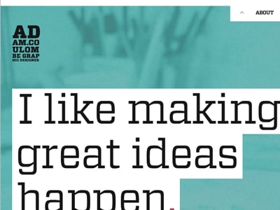 Adam Coulombe Website Screenshot