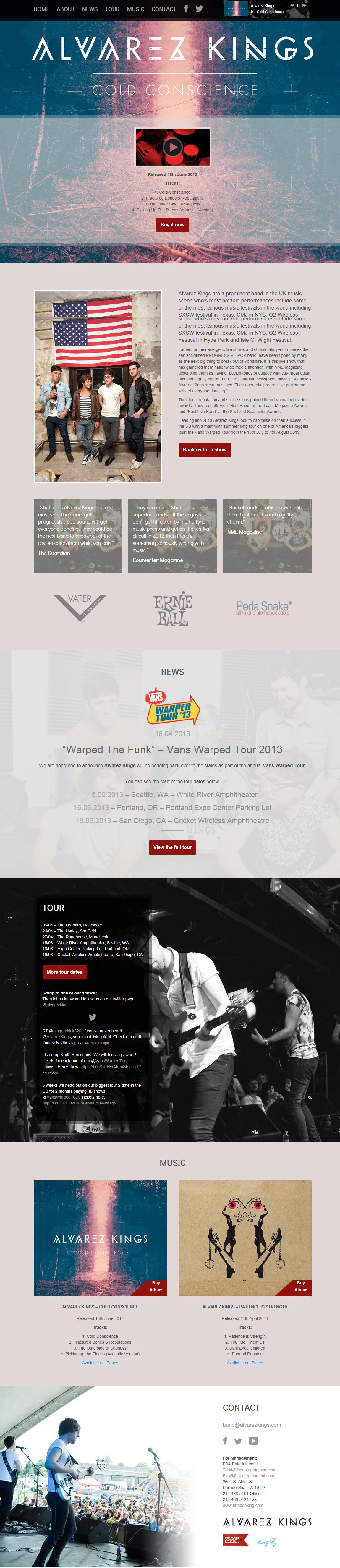 Alvarez Kings Website Screenshot