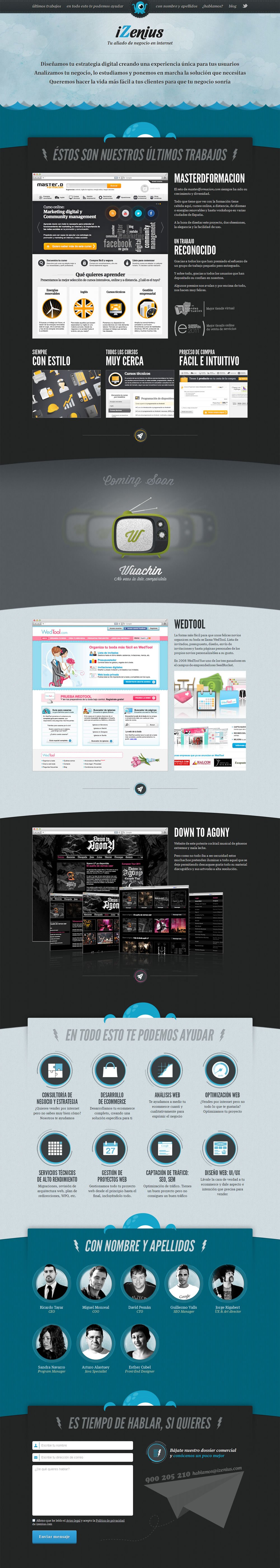 IZenius Website Screenshot