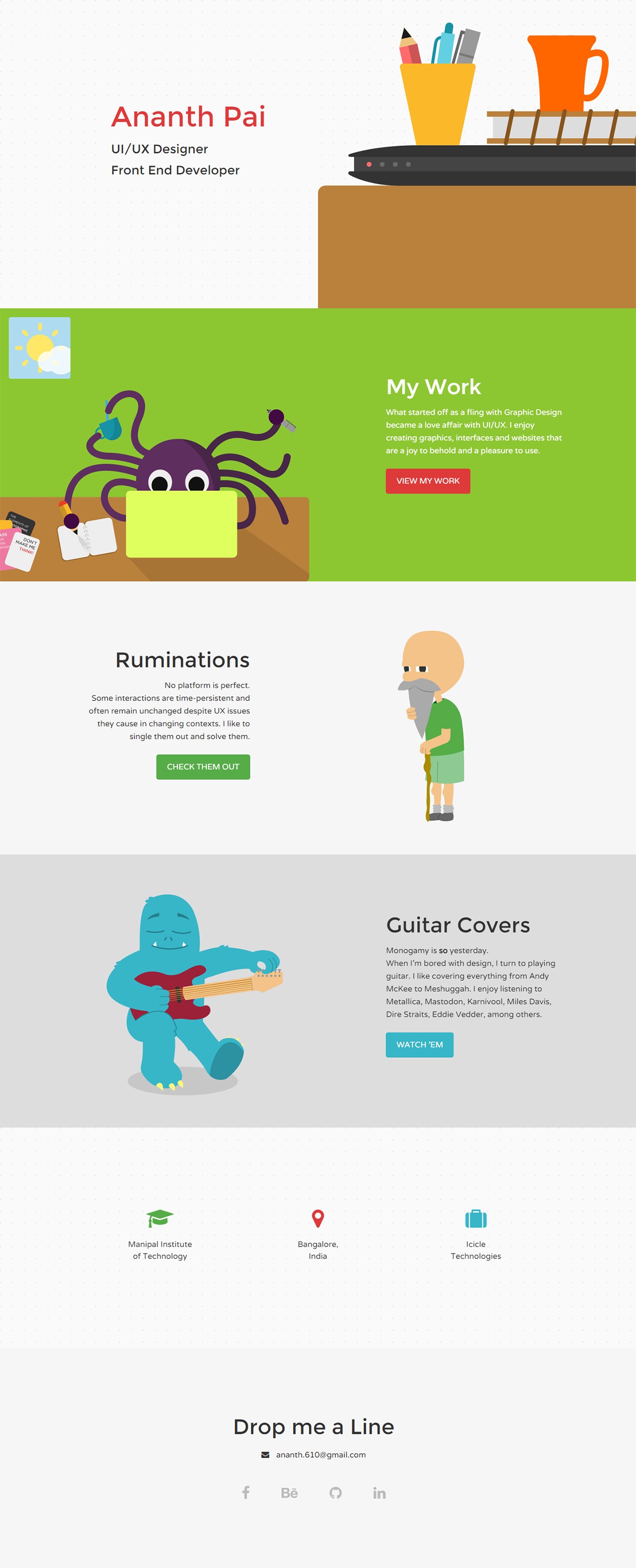 Ananth Pai Website Screenshot