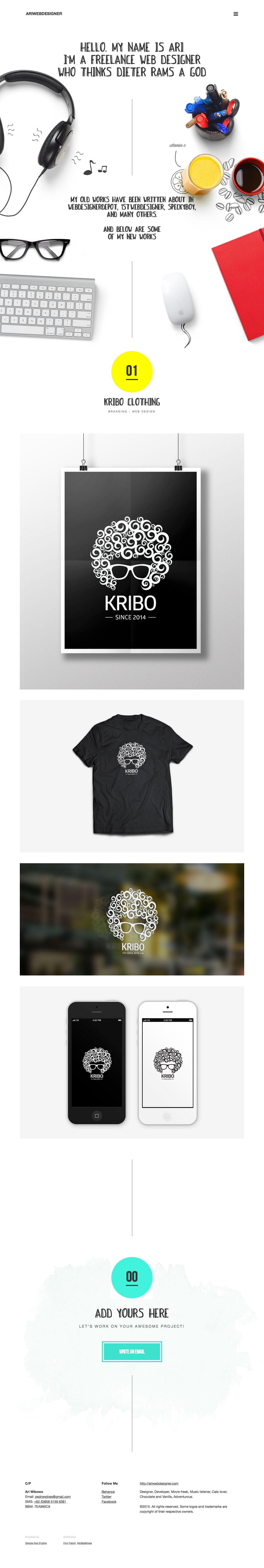 Ari Wibowo Website Screenshot