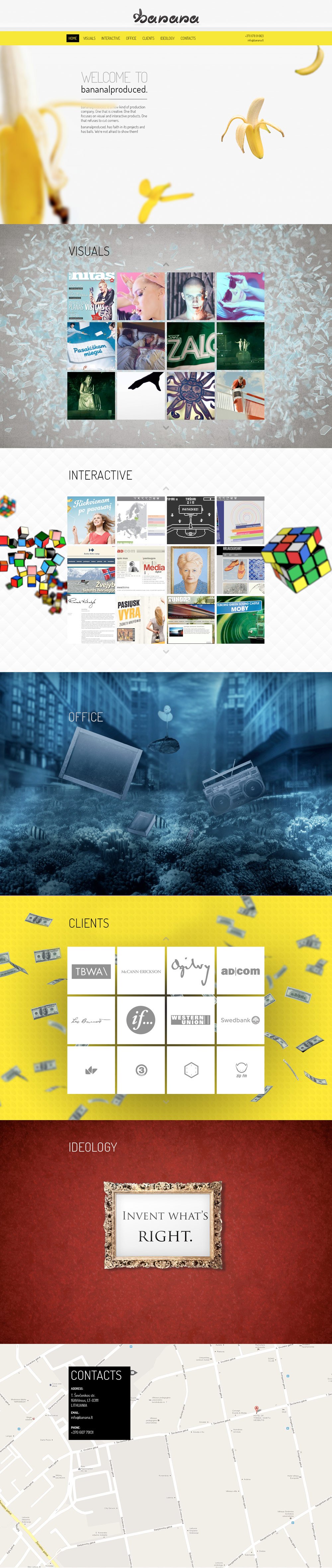 Banana Produced Website Screenshot