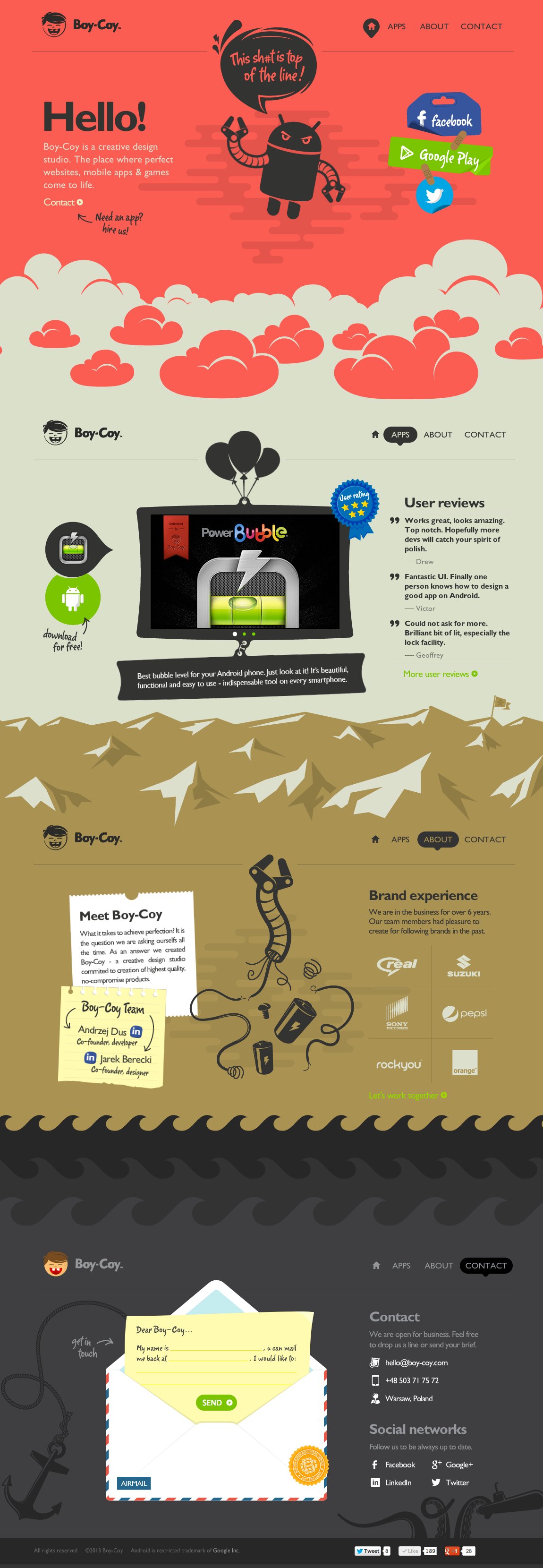 Boy-Coy Website Screenshot