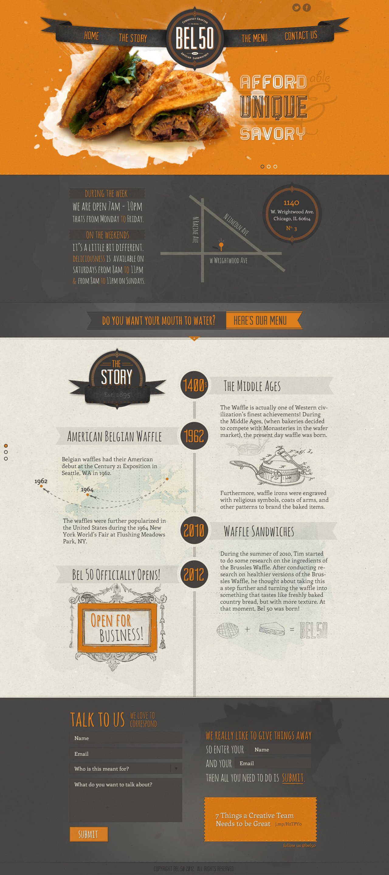 Bel 50 Website Screenshot