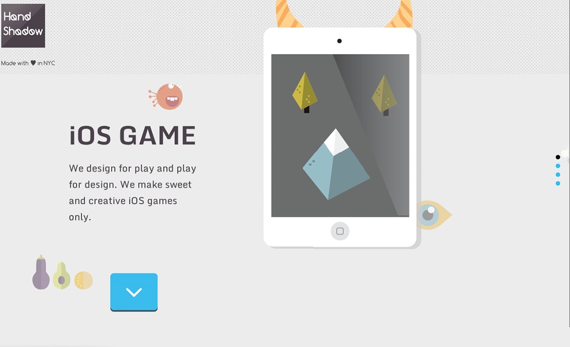 HandShadow Studio Website Screenshot