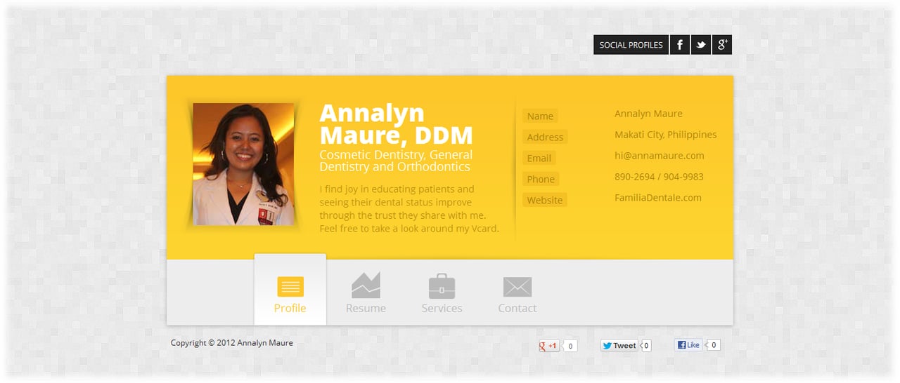 Annalyn Maure Website Screenshot