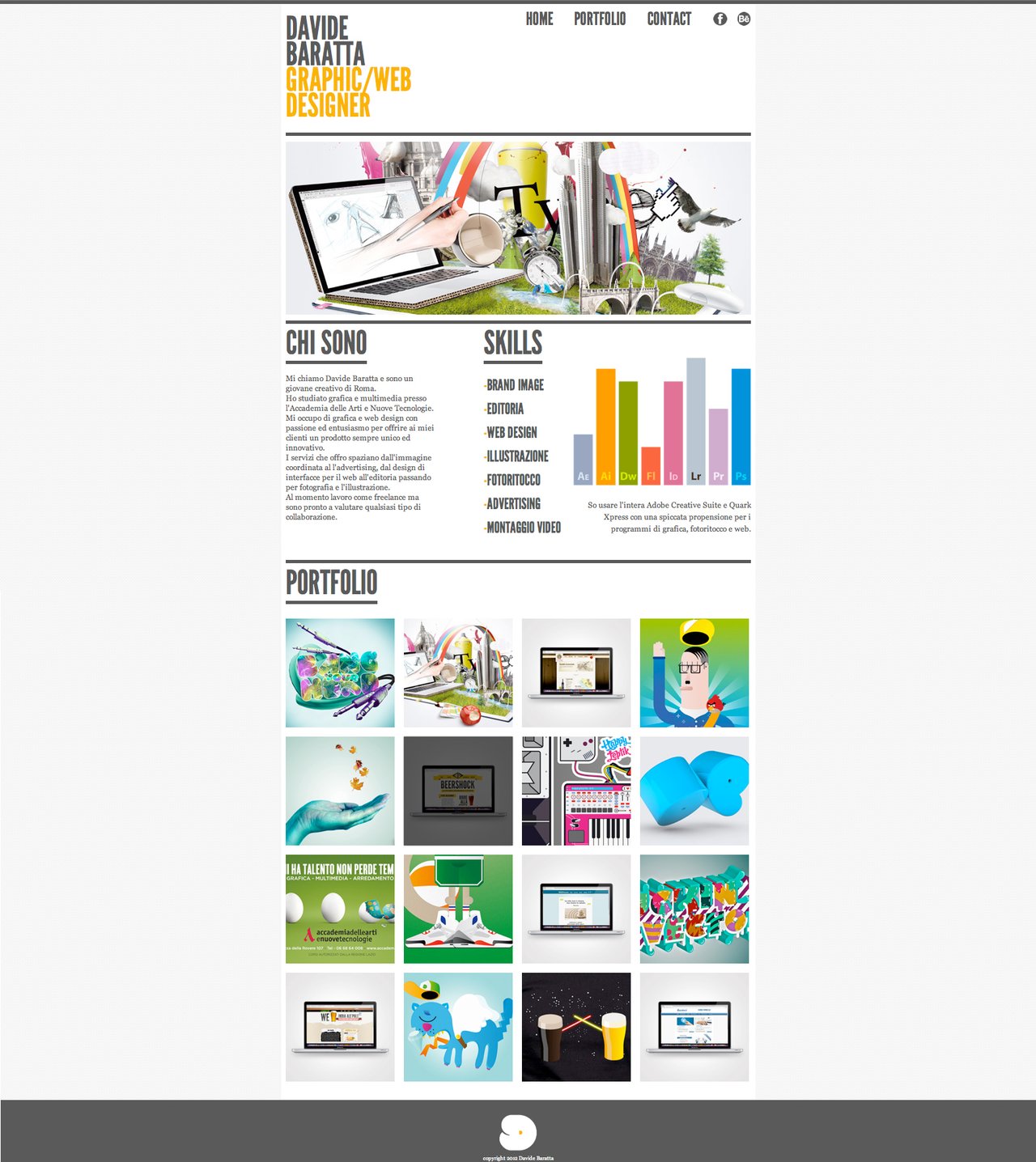 Davide Baratta Website Screenshot