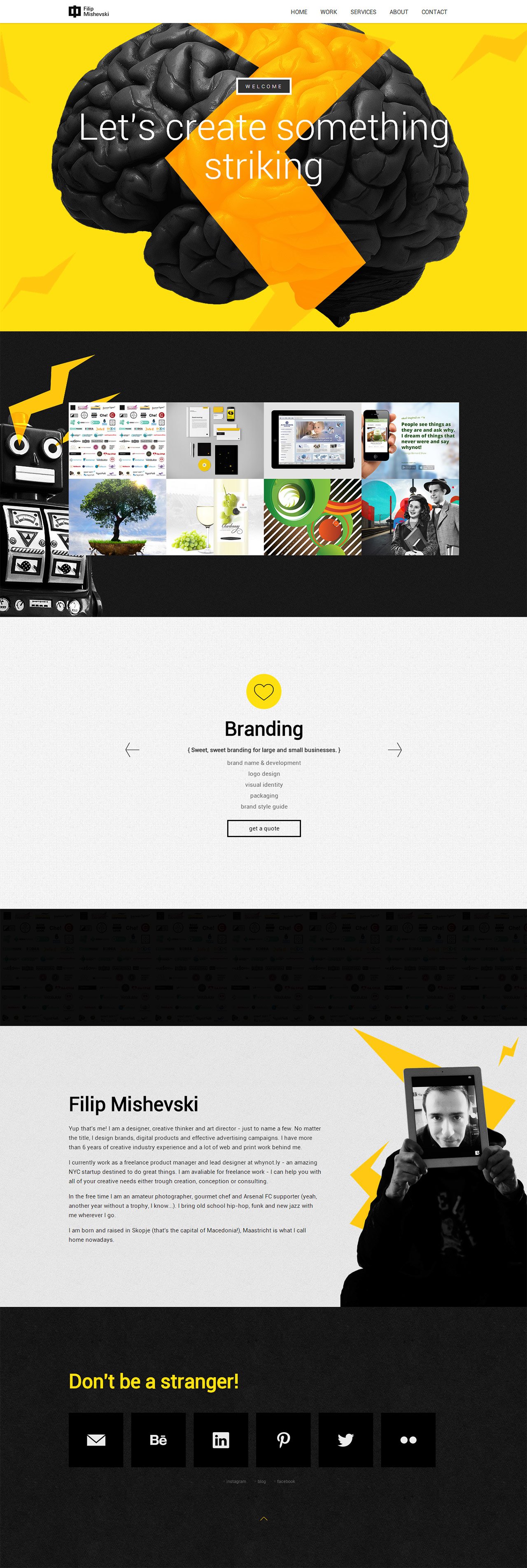 Filip Mishevski Website Screenshot