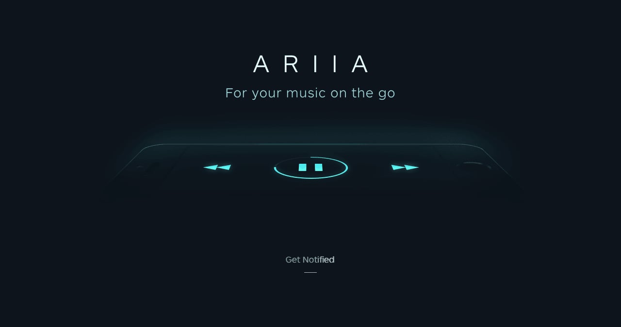 A R I I A Website Screenshot