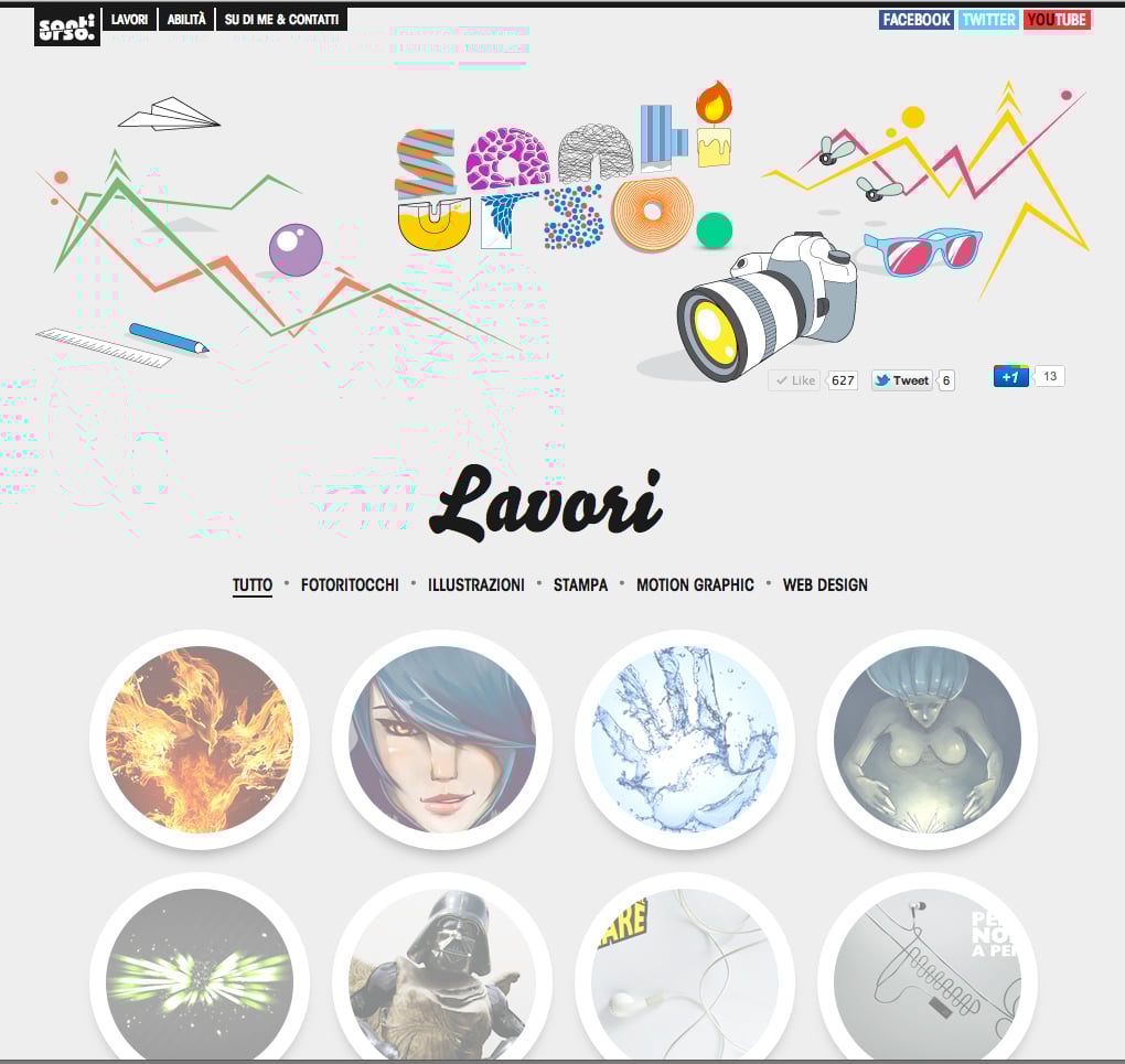 Santi Urso Website Screenshot