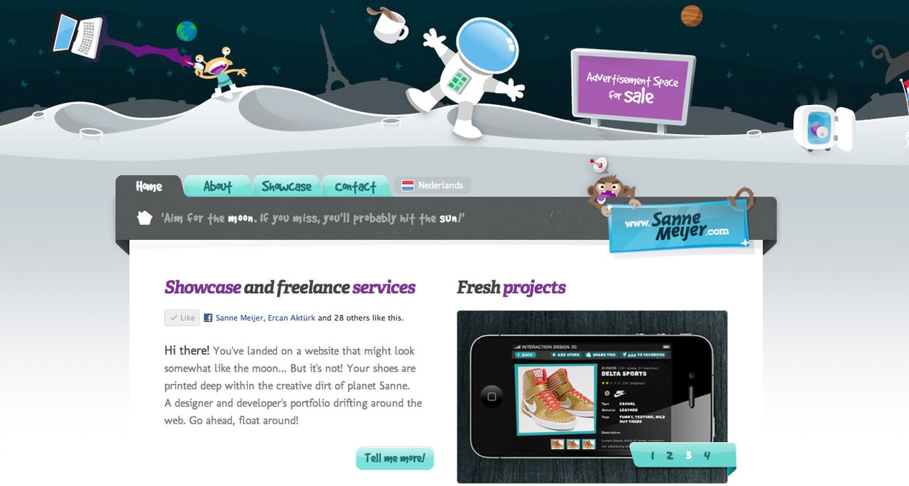 Sanne Meijer Website Screenshot