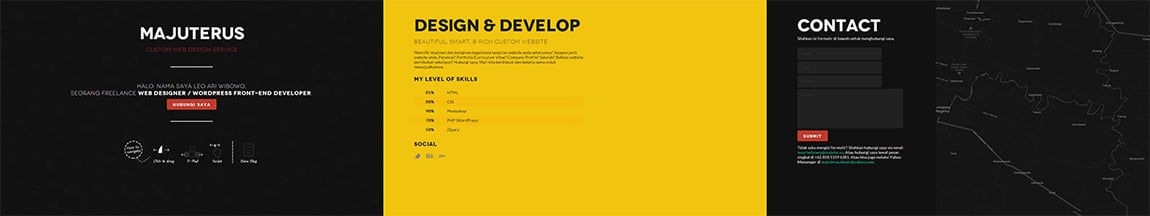 Majuterus Desain Website Screenshot