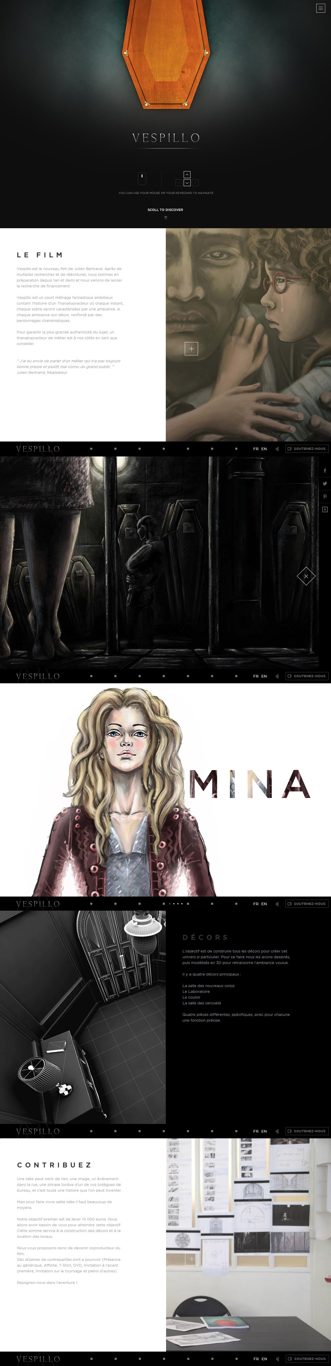 Vespillo Website Screenshot