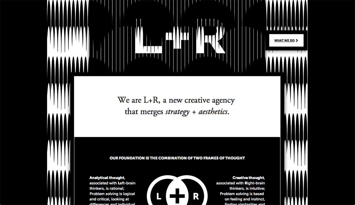 L+R Website Screenshot