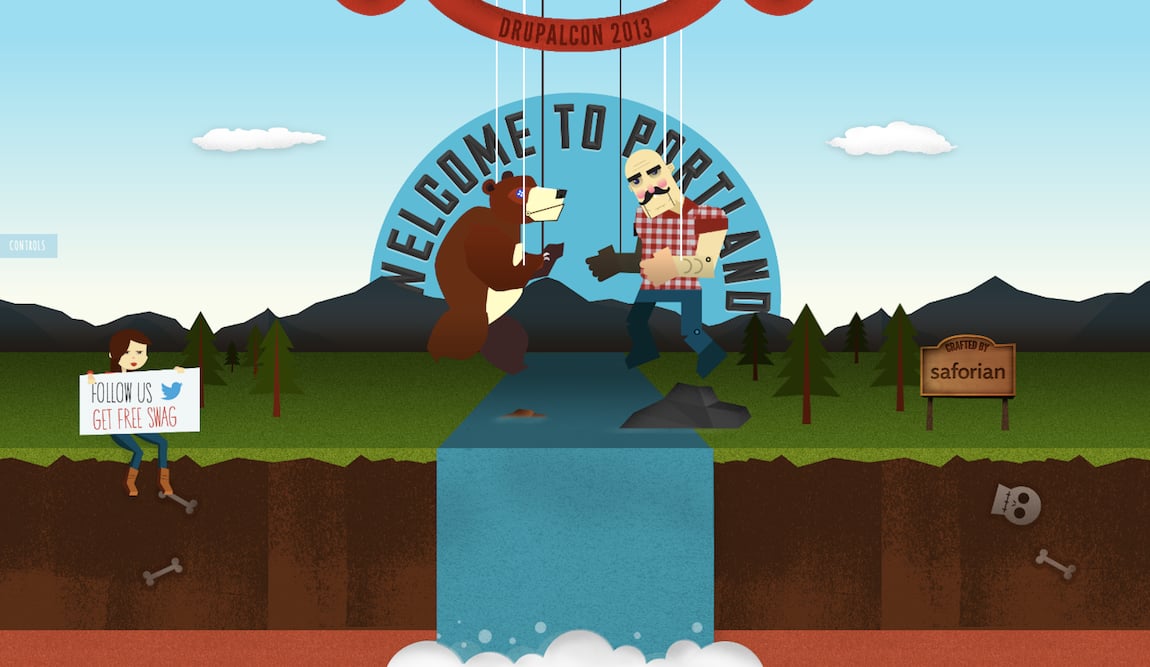 AtDrupalCon Website Screenshot