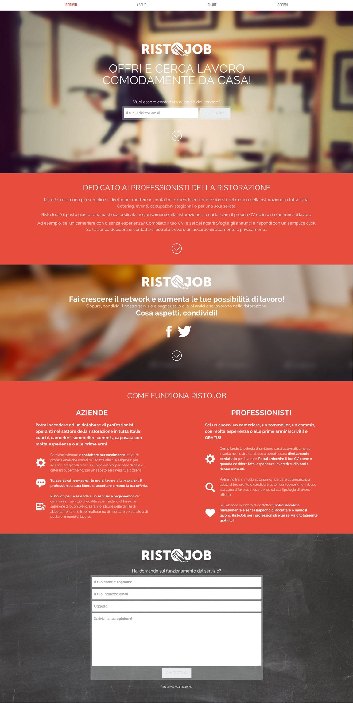 Ristojob Website Screenshot